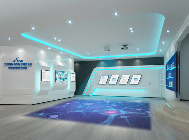 梵美國際再生醫(yī)學(xué)科技展廳裝修設(shè)計